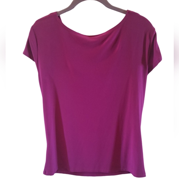 Bleecker and McDougal Mauve Blouse Size Large EUC - Picture 2 of 3